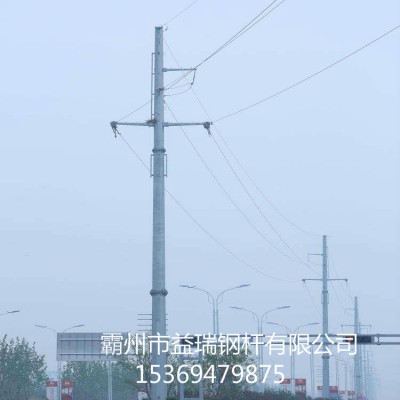 双回路10kv90度转角钢杆 双回路转角钢杆 益瑞