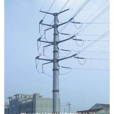 长沙市10kv18米转角钢管杆 双回路10kv耐张钢管杆