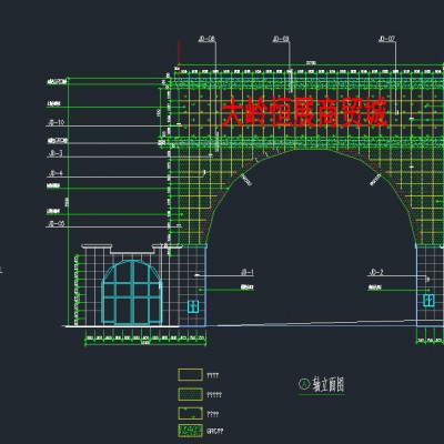 沈阳义鑫设计惠州石楼石材幕墙施工设计图