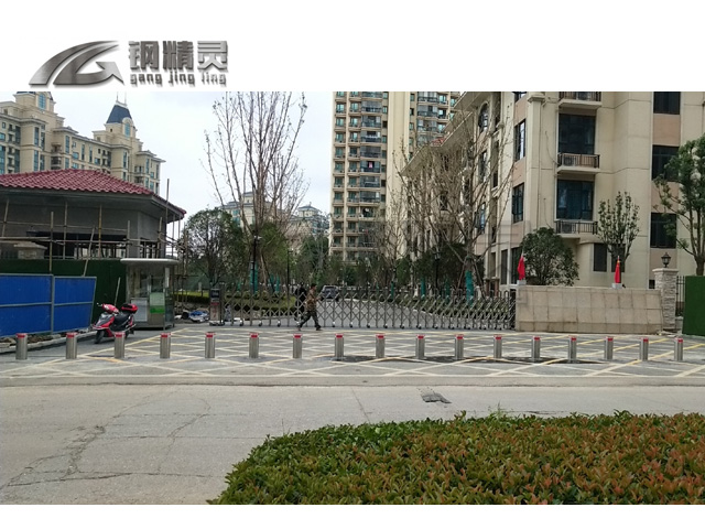 湖北小区物业路桩  湖北防撞柱 预埋式路桩